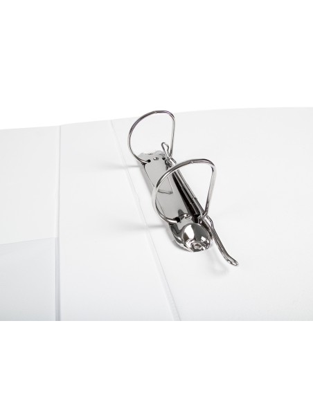 Carpeta canguro 2 anillas mixtas 40mm liderpapel a4 plastico color blanco