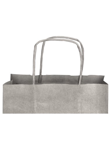 Bolsa papel q-connect kraft plata xs con asa...