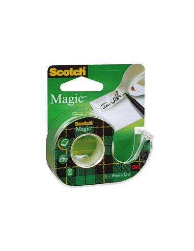 Cinta adhesiva scotch magic invisible 7,5 m x...