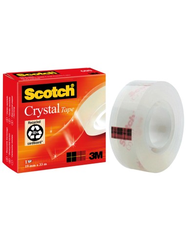 Cinta adhesiva scotch supertransparente 33 m x...