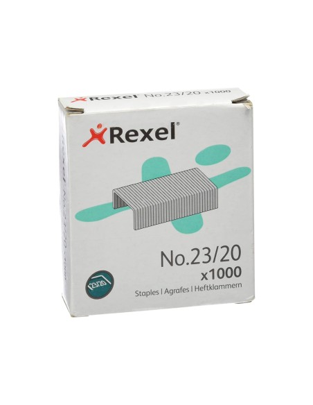 Grapas rexel 23/20 acero caja 1000 unidades
