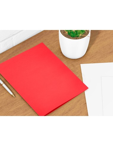 Subcarpeta liderpapel din a4 rojo intenso 180g/m2