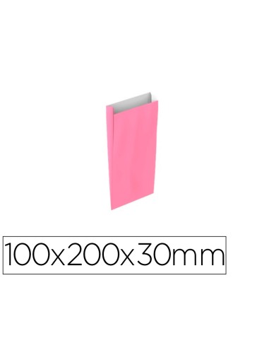 Sobre papel basika celulosa rosa con fuelle xxs...