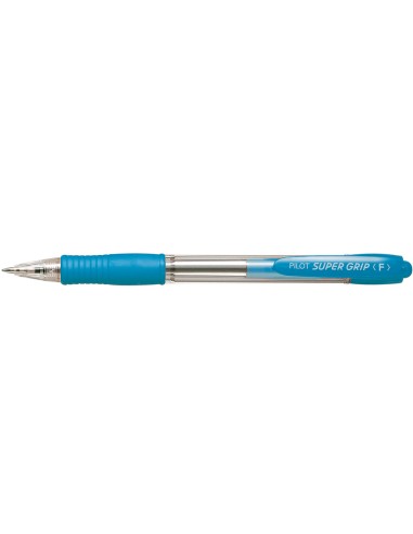 Boligrafo pilot super grip celeste retractil...