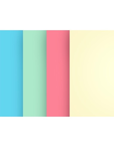 Papel color liderpapel a4 80gr 4 colores...