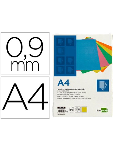 Tapa encuadernacion liderpapel carton a4 0,9mm...