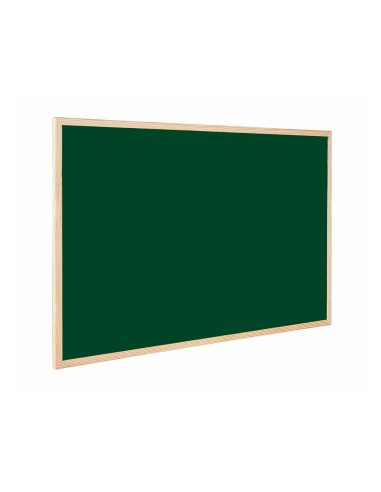Pizarra verde q-connect marco de madera 120x90...
