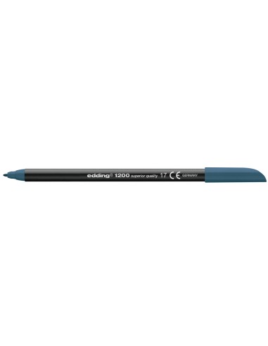 Rotulador edding punta fibra 1200 azul acero...