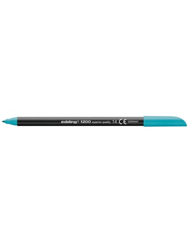 Rotulador edding punta fibra 1200 azul turquesa...
