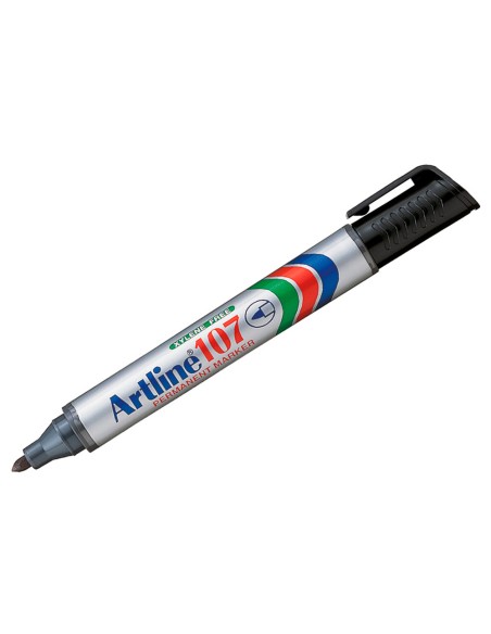 Rotulador artline marcador permanente 107 negro punta redonda