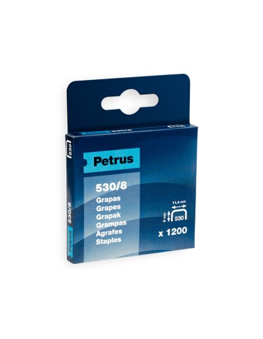 Grapas petrus nº 530/8 caja de 1200 unidades