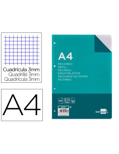 Recambio liderpapel a4 100...