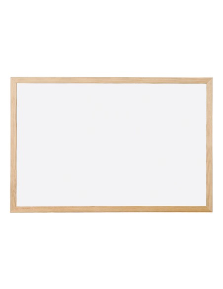 Pizarra blanca q-connect melamina marco de madera 40x30 cm