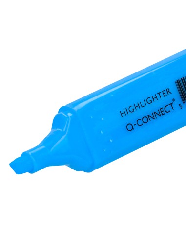 Rotulador q-connect fluorescente azul punta...