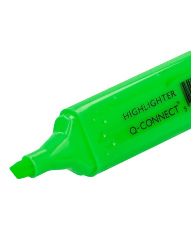 Rotulador q-connect fluorescente verde punta...