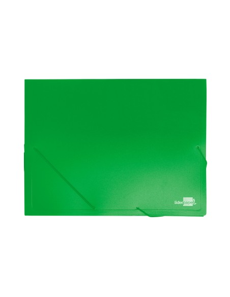 Carpeta liderpapel portadocumentos 36903 polipropileno dina4 verde lomo 50 mm