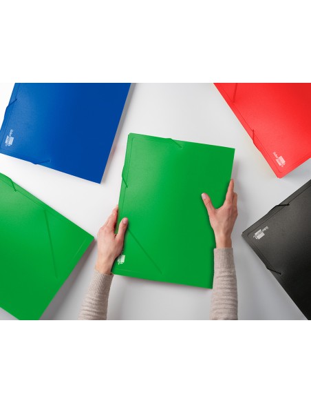 Carpeta liderpapel portadocumentos 36903 polipropileno dina4 verde lomo 50 mm