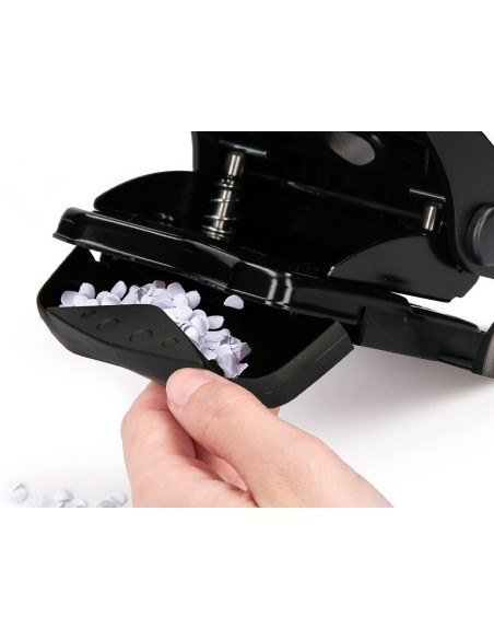 Taladrador q-connect kf01235 negro abertura 2,7 mm capacidad 27 hojas