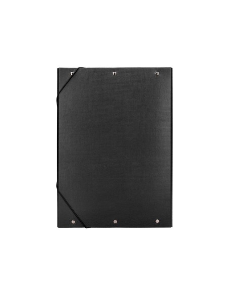 Carpeta proyectos liderpapel folio lomo 90mm carton forrado negra