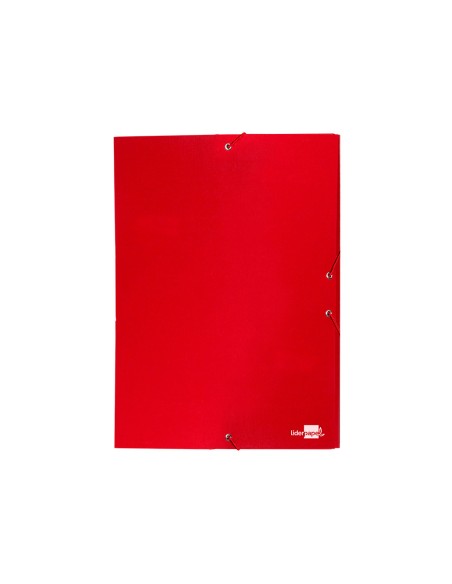Carpeta proyectos liderpapel folio lomo 30mm carton forrado roja