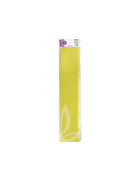 Papel crespon liderpapel 50 cm x 2.5m 34g/m2 amarillo