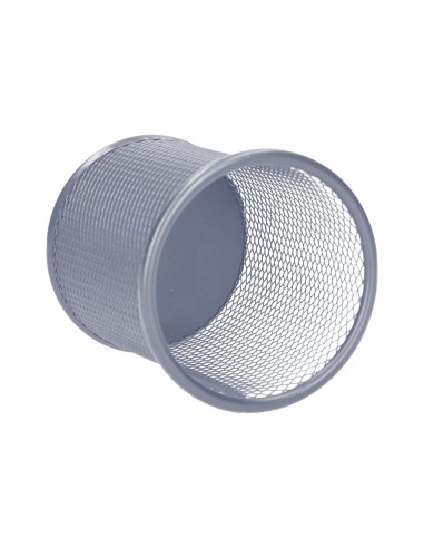 Cubilete portalapices q-connect plata metal...