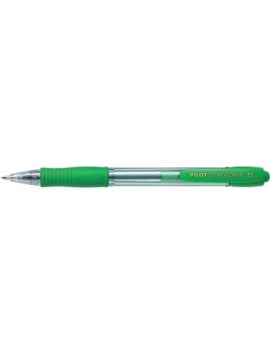 Boligrafo pilot super grip verde retractil...