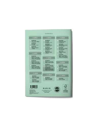 Cuaderno rubio caligrafia nº 7