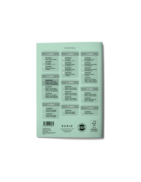 Cuaderno rubio caligrafia nº 2