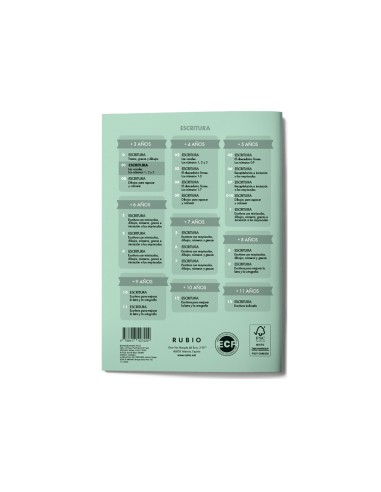 Cuaderno rubio caligrafia nº 01
