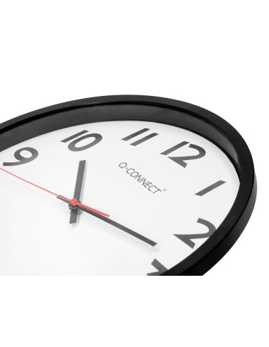 Reloj q-connect de pared plastico oficina...