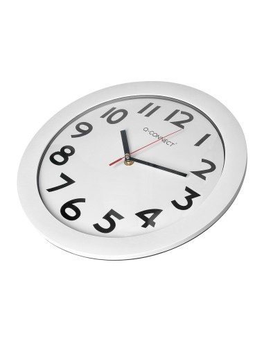 Reloj q-connect de pared plastico oficina...