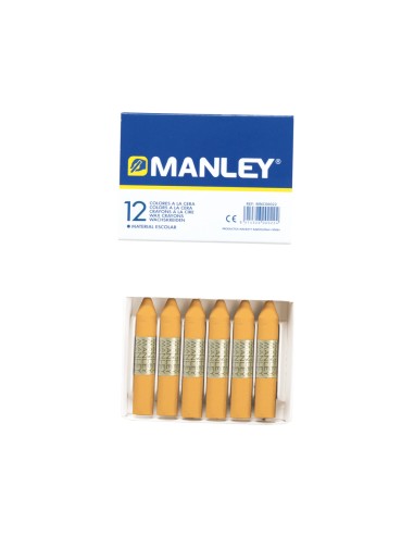 Lapices cera manley unicolor ocre n.26 caja de...