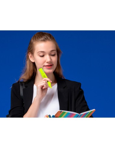 Rotulador q-connect fluorescente amarillo punta...