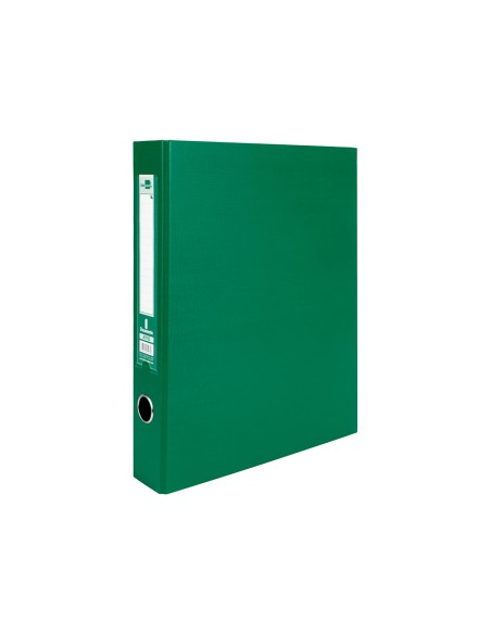 Modulo liderpapel 3 archivadores folio 2 anillas mixtas 40mm verde