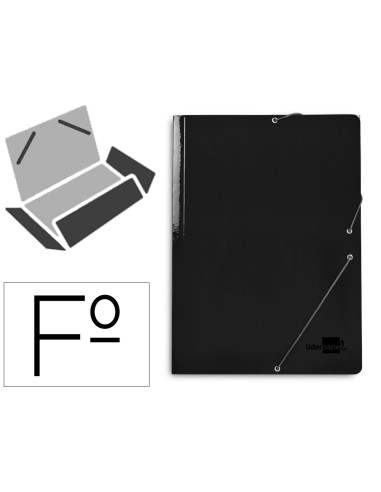 Carpeta liderpapel gomas folio 3 solapas carton...