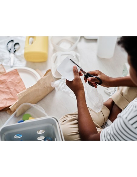 Tijera oficina q-connect inoxidable 8\" 20 cm en blister