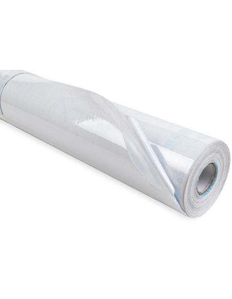 Rollo plastico adhesivo liderpapel 0.50x20 m 80 mc removible