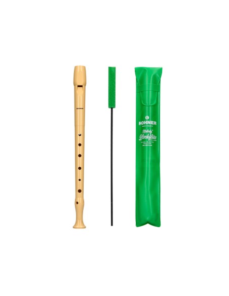 Flauta hohner 9508 color marfil funda verde