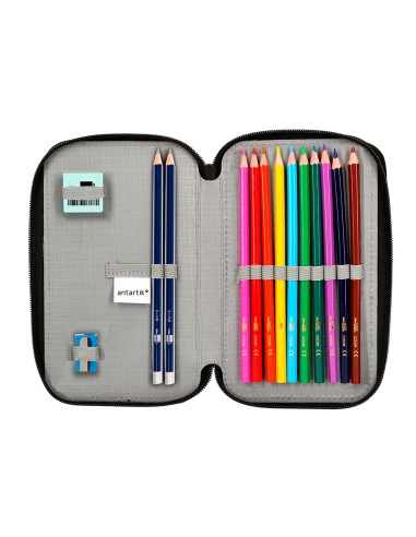 Plumier escolar antartik doble cremallera color...
