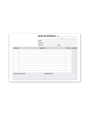 Talonario liderpapel entregas cuarto original y...