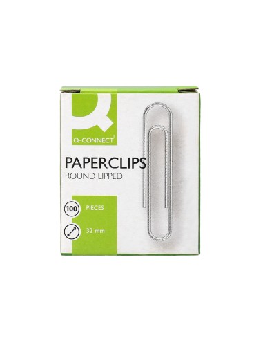 Clips galvanizados q-connect nº 32 mm caja de...