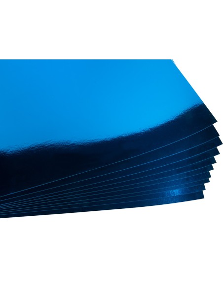 Cartulina liderpapel 50x65 cm 235g/m2 metalizada azul