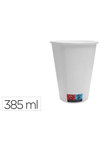 Vaso de papel blanco bunzl reciclable pefc 385...