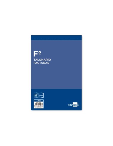 Talonario liderpapel facturas folio original y...