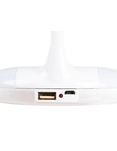 Lampara infantil liderpapel sobremesa recargable abs 16 led 3.7w sensor 3 niveles color blanco