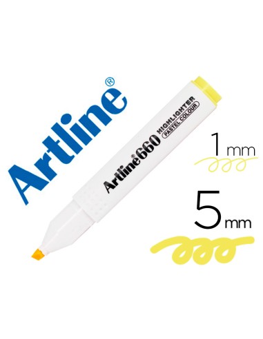 Rotulador artline fluorescente ek-660 amarillo...