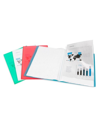 Carpeta liderpapel escaparate 20 fundas...