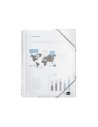 Carpeta liderpapel escaparate con espiral 40...