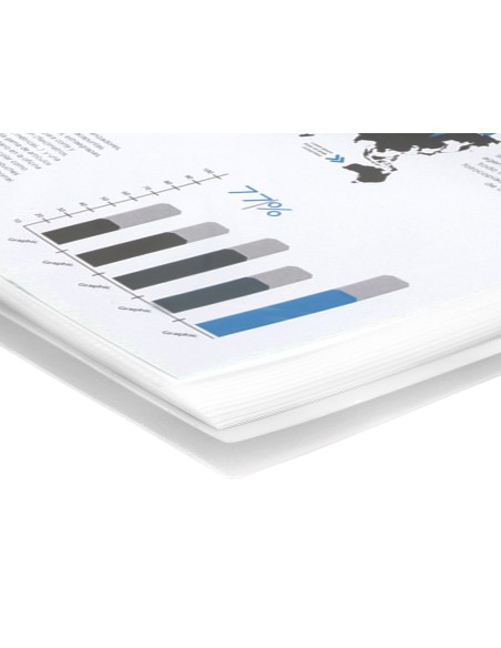 Carpeta liderpapel escaparate con espiral 30 fundas polipropileno din a4 transparente